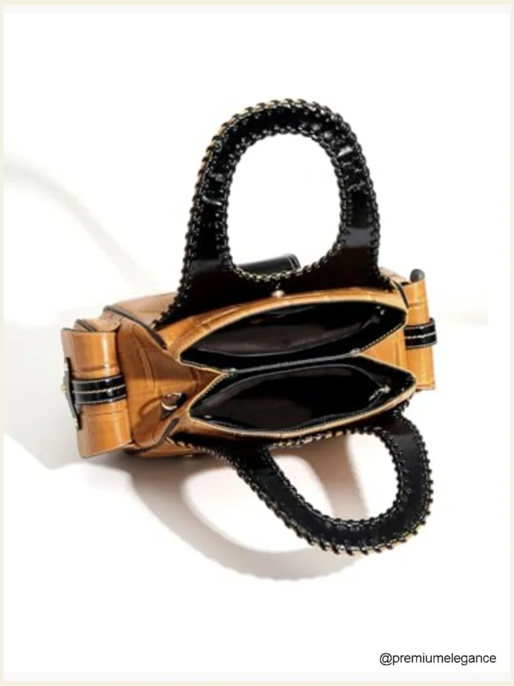 Faux Leather Satchel & Wallet Set - Adjustable Crossbody